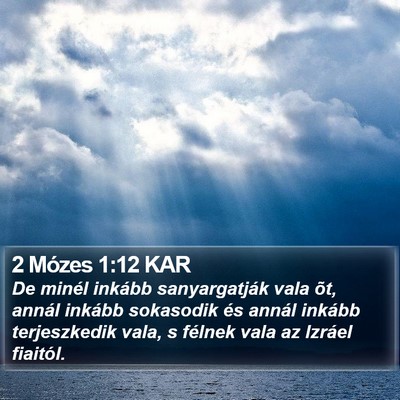 2 Mózes 1:12 KAR Bible Verse Image