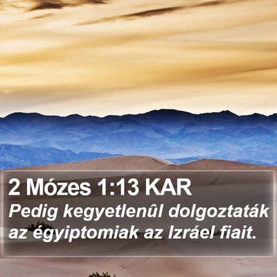 2 Mózes 1:13 KAR Bible Verse Image