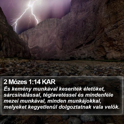 2 Mózes 1:14 KAR Bible Verse Image
