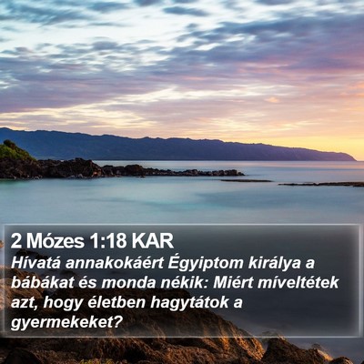 2 Mózes 1:18 KAR Bible Verse Image