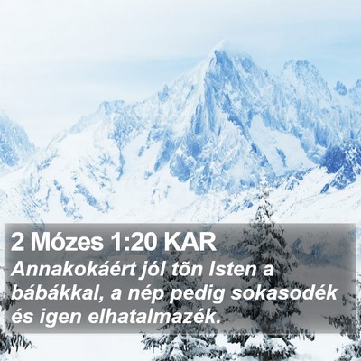 2 Mózes 1:20 KAR Bible Verse Image
