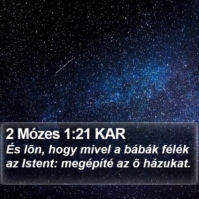 2 Mózes 1:21 KAR Bible Verse Image