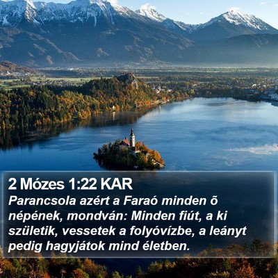 2 Mózes 1:22 KAR Bible Verse Image