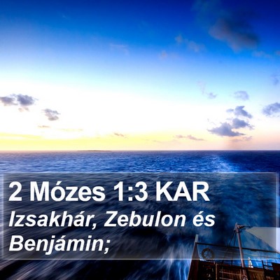 2 Mózes 1:3 KAR Bible Verse Image