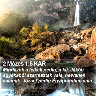 2 Mózes 1:5 KAR Bible Verse Image