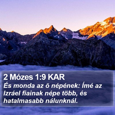 2 Mózes 1:9 KAR Bible Verse Image