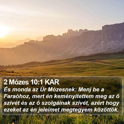 2 Mózes 10:1 KAR Bible Verse Image