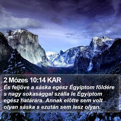 2 Mózes 10:14 KAR Bible Verse Image