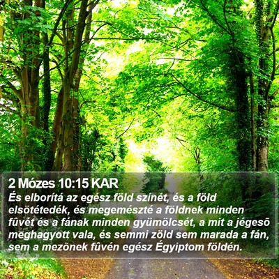 2 Mózes 10:15 KAR Bible Verse Image