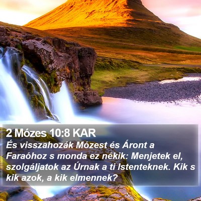 2 Mózes 10:8 KAR Bible Verse Image
