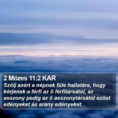 2 Mózes 11:2 KAR Bible Verse Image