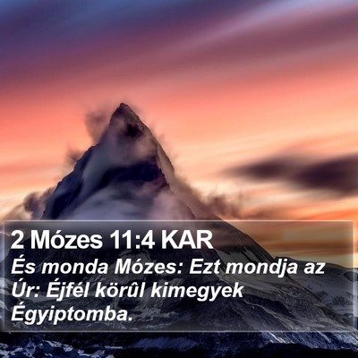 2 Mózes 11:4 KAR Bible Verse Image