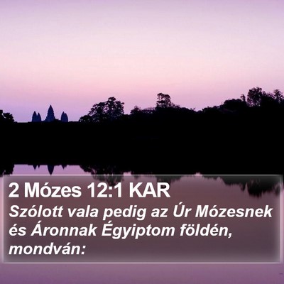 2 Mózes 12:1 KAR Bible Verse Image