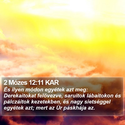 2 Mózes 12:11 KAR Bible Verse Image