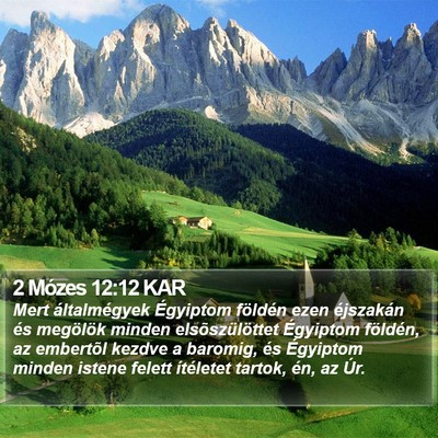 2 Mózes 12:12 KAR Bible Verse Image