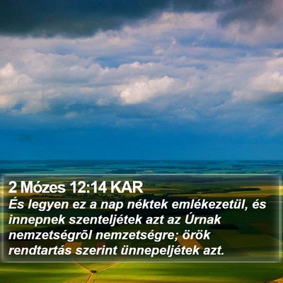 2 Mózes 12:14 KAR Bible Verse Image