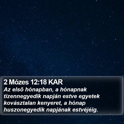 2 Mózes 12:18 KAR Bible Verse Image