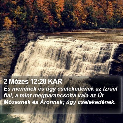 2 Mózes 12:28 KAR Bible Verse Image
