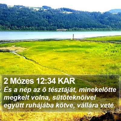 2 Mózes 12:34 KAR Bible Verse Image