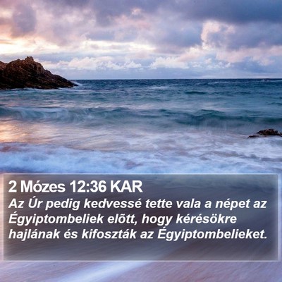2 Mózes 12:36 KAR Bible Verse Image