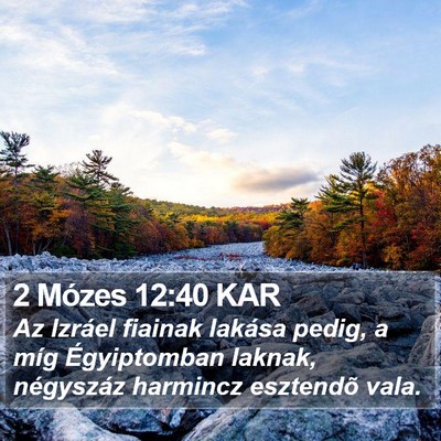 2 Mózes 12:40 KAR Bible Verse Image