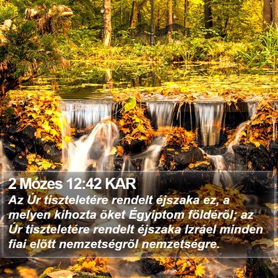 2 Mózes 12:42 KAR Bible Verse Image