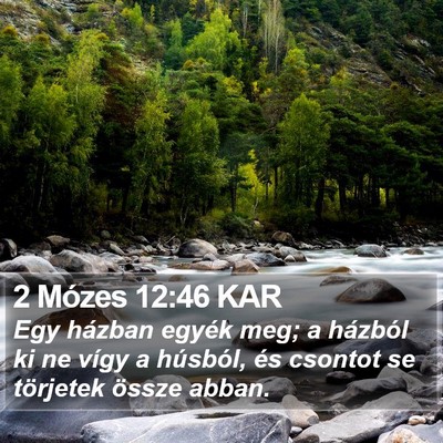 2 Mózes 12:46 KAR Bible Verse Image