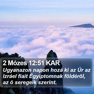 2 Mózes 12:51 KAR Bible Verse Image