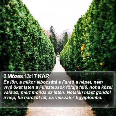 2 Mózes 13:17 KAR Bible Verse Image