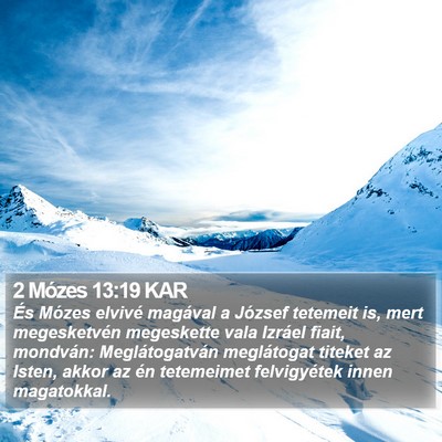2 Mózes 13:19 KAR Bible Verse Image