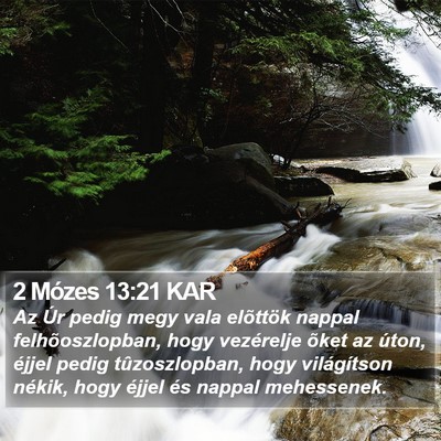 2 Mózes 13:21 KAR Bible Verse Image