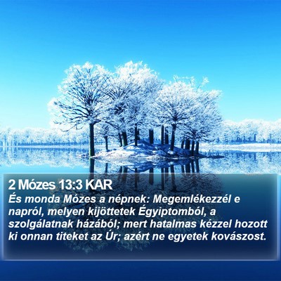 2 Mózes 13:3 KAR Bible Verse Image