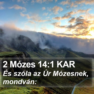 2 Mózes 14:1 KAR Bible Verse Image