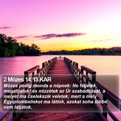 2 Mózes 14:13 KAR Bible Verse Image
