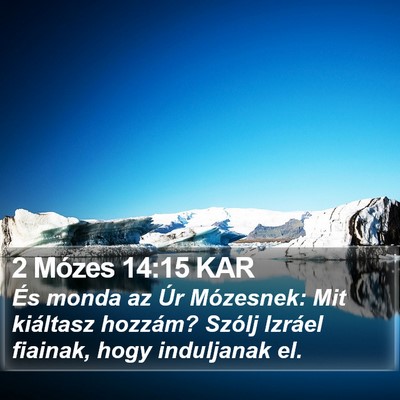 2 Mózes 14:15 KAR Bible Verse Image