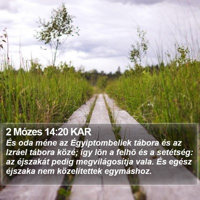 2 Mózes 14:20 KAR Bible Verse Image