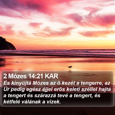 2 Mózes 14:21 KAR Bible Verse Image