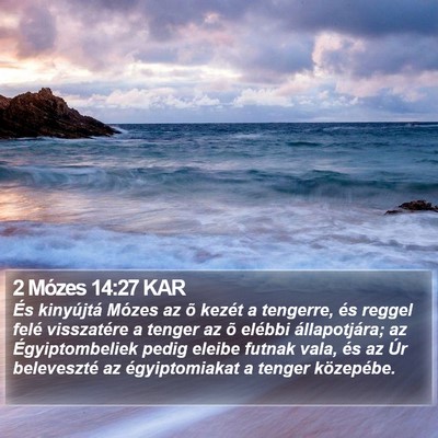 2 Mózes 14:27 KAR Bible Verse Image