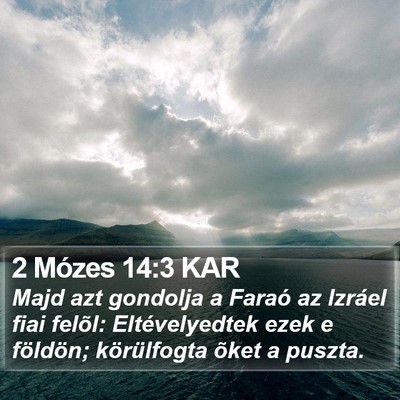 2 Mózes 14:3 KAR Bible Verse Image
