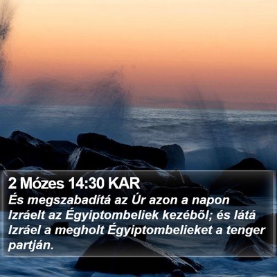 2 Mózes 14:30 KAR Bible Verse Image