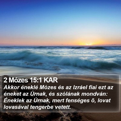 2 Mózes 15:1 KAR Bible Verse Image