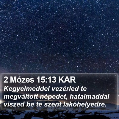 2 Mózes 15:13 KAR Bible Verse Image