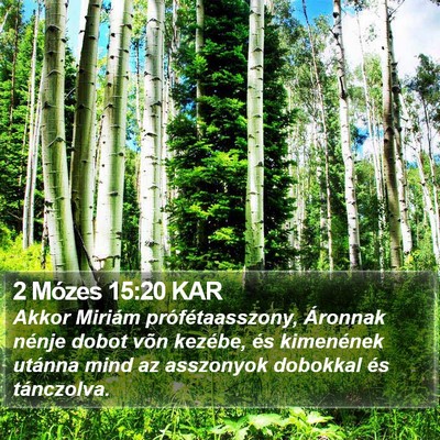 2 Mózes 15:20 KAR Bible Verse Image