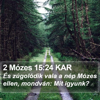 2 Mózes 15:24 KAR Bible Verse Image