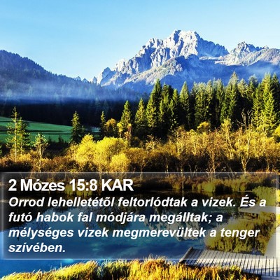 2 Mózes 15:8 KAR Bible Verse Image