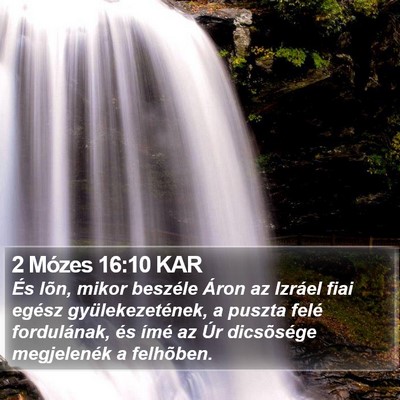 2 Mózes 16:10 KAR Bible Verse Image
