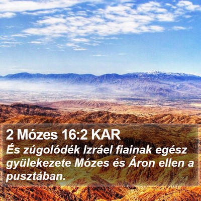 2 Mózes 16:2 KAR Bible Verse Image