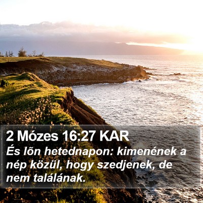 2 Mózes 16:27 KAR Bible Verse Image