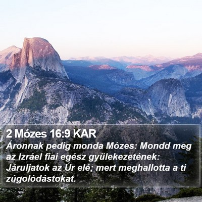 2 Mózes 16:9 KAR Bible Verse Image