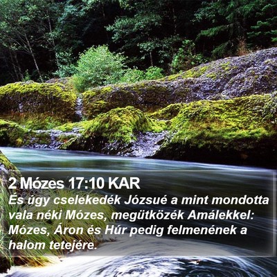 2 Mózes 17:10 KAR Bible Verse Image